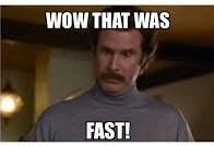 In The Blink Of An Eye!